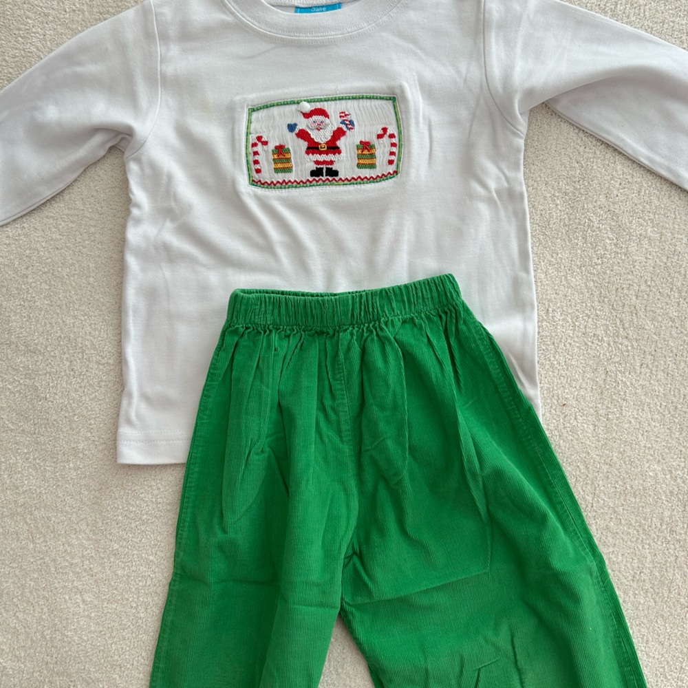 Claire & Charlie Smocked Christmas Outfit - Boys Size 3